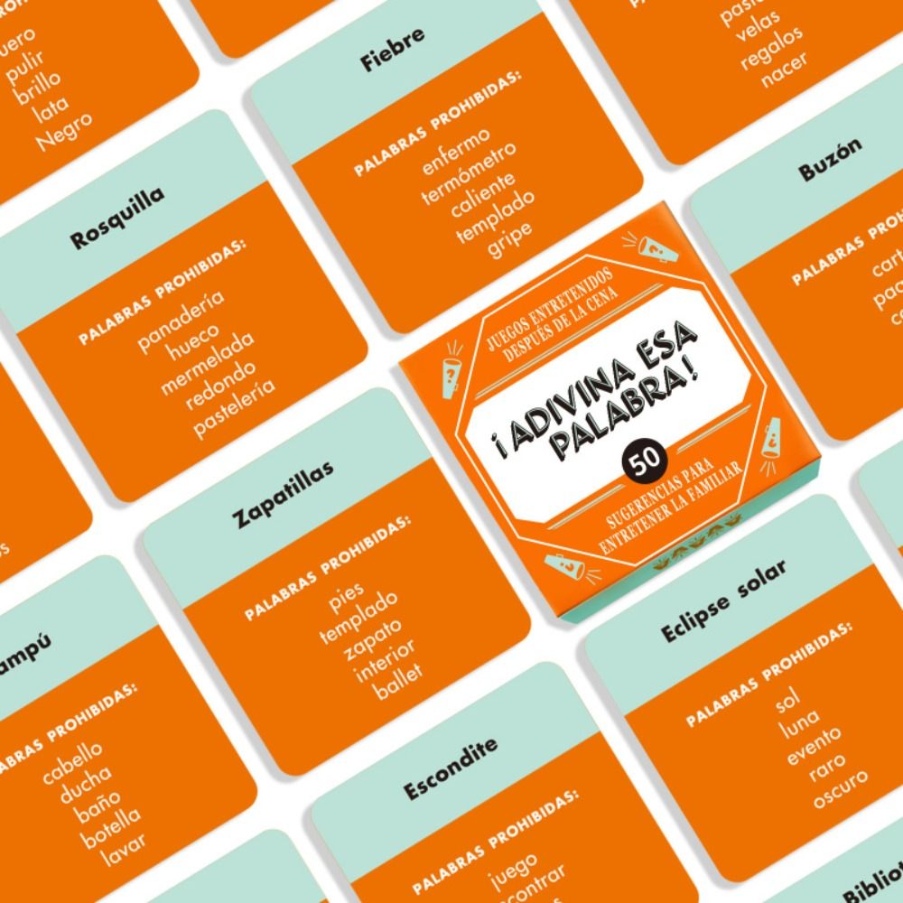 Party Games Name - Divertenti carte da gioco spagnole, set