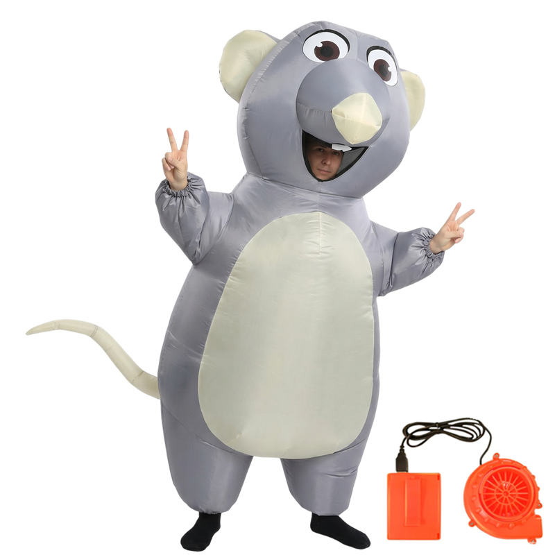 Costume da topo grigio gonfiab - Party Games For Adults And Kids recensione e prezzo